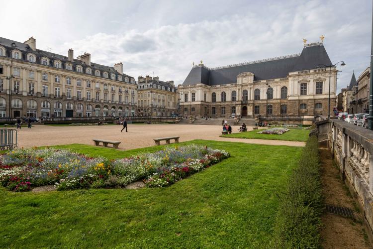 Place du Parlement de Bretagne, vue sud-est, Rennes