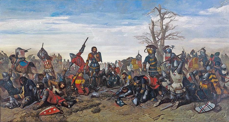 Illustration du combat des Trente