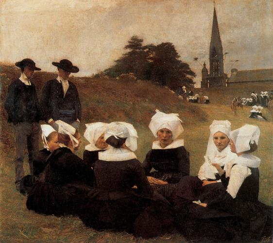 Tableau du pardon de Rumengol