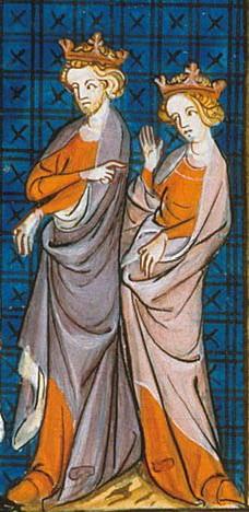 Illustration d'Henri II et Aliénor d'Aquitaine