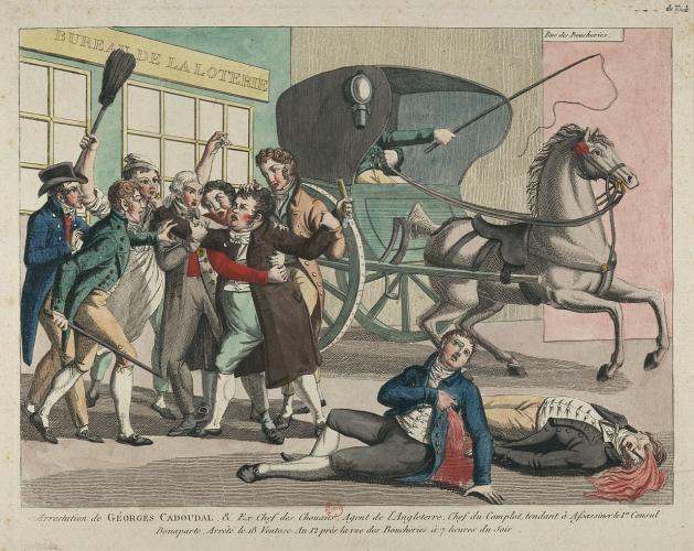 Illustration de l'arrestation de Cadoudal