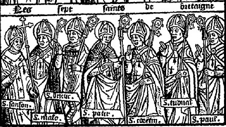 Représentation des 7 saints fondateurs de la Bretagne