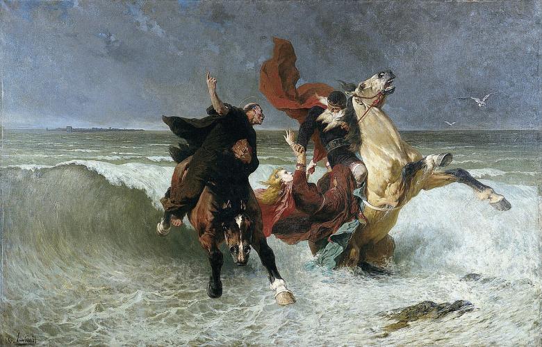 Tableau La Fuite du roi Gradlon