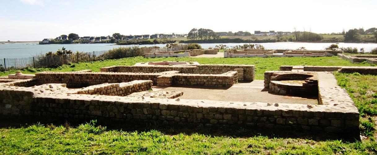 Photographie des vestiges de la villa gallo-romaine de Mané-Véchen